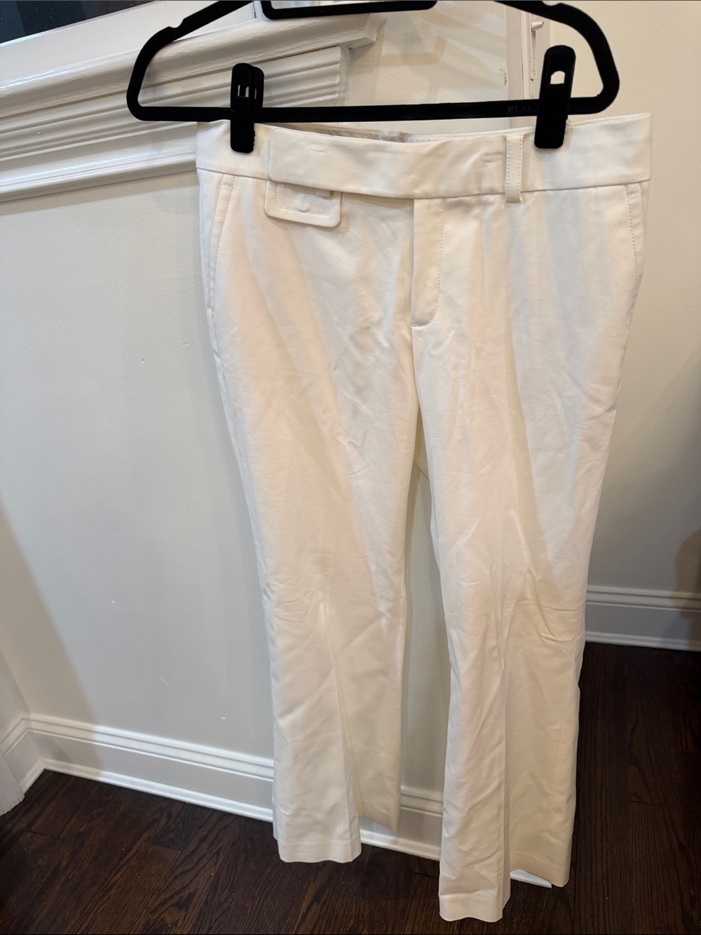 Banana Republic Martin White Boot Cut Dress Pants